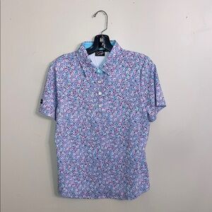 Sunday Swagger Blue and Purple Polo